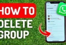 how to delete whatsapp group