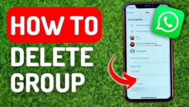 how to delete whatsapp group