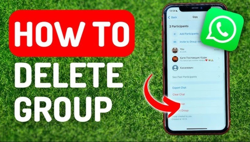 how to delete whatsapp group